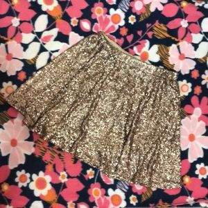 Gold sparkle skirt